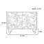 Armoire décorative à double porte et console de rangement-109748390