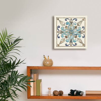 «Coastal Breeze Tile 4» par Anne Tavoletti, art mural sur toile