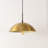 1 - Light Black Dome Pendant
