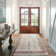 Demarquis Machine Woven Polyester Oriental Ivory/ Red Area Rug