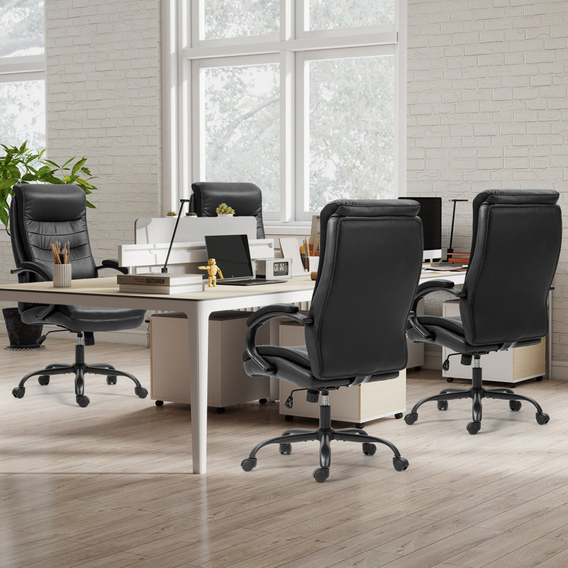Fauteuil de direction ergonomique pivotant rembourré avec rembourrage supplémentaire