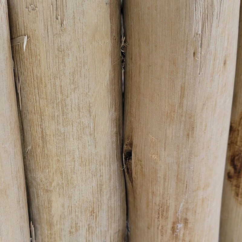 Natural Eucalyptus Wood Garden Border Edging, 6'' H x 72'' L
