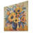 Yellow Boho Sunflower Bouquet Elegance I - Sunflower On Wood Print-21018539