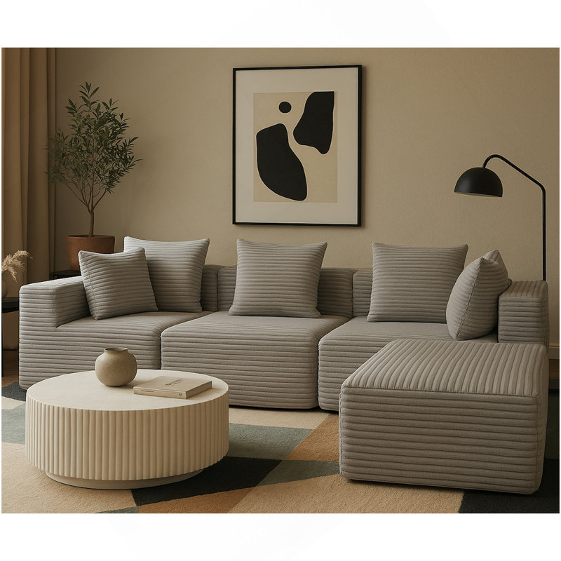 Compressed Sofa:Magic Cube Sofa Grey