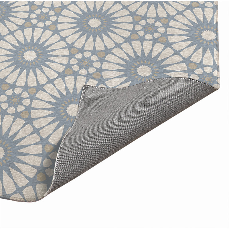 Tapis de bureau léger Sylvia, L 48 po x P 72 po, Bleu denim