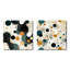 Clenard - Ensemble de 2 collages de formes carrées abstraites-101861764-101861760