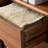 Light luxury black walnut bookcase