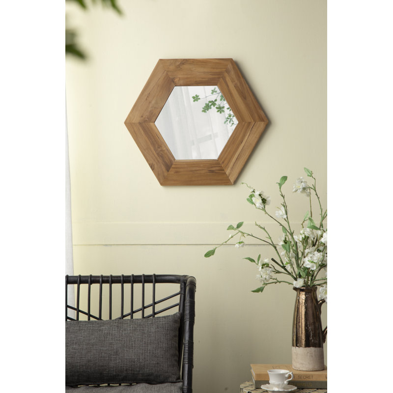 Miroir Luster Mid-Century, Naturel