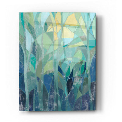 Stained Glass Forest I by Grace Popp - Painting on Canvas
