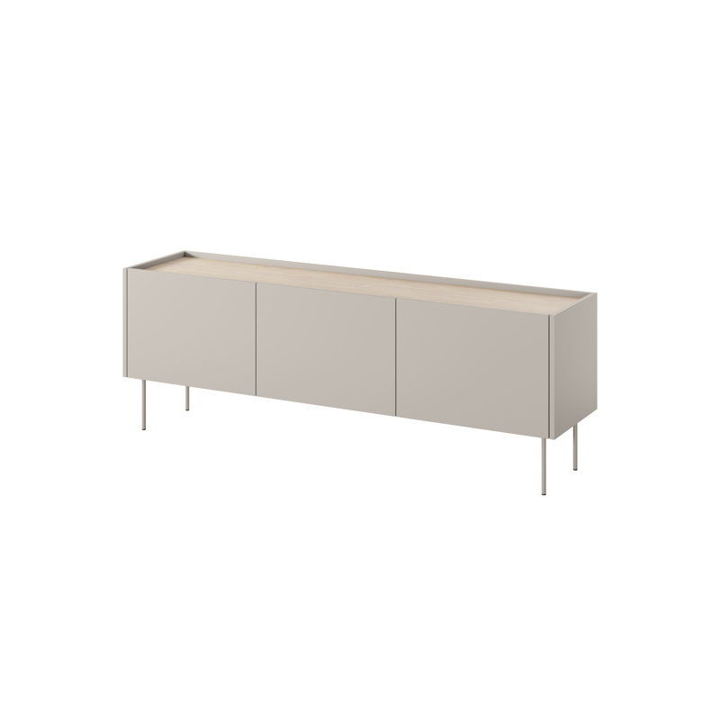 Cannoy Unfinished TV Stand for TVs up to 55", Cashmere