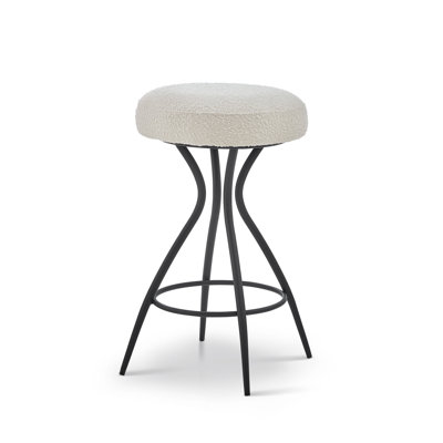 Hydra Upholstered Counter Stool with Metal Frame