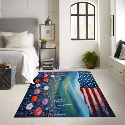 Paysage avec tapis US Flagarea