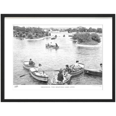 Skegness, The Boating Lake C1955 - Single Picture Frame Print