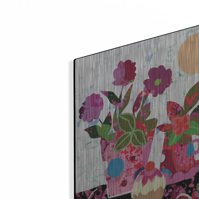 «Cupcake Still Life» par Holly McGee, art mural en métal, H 16 po x l 12 po