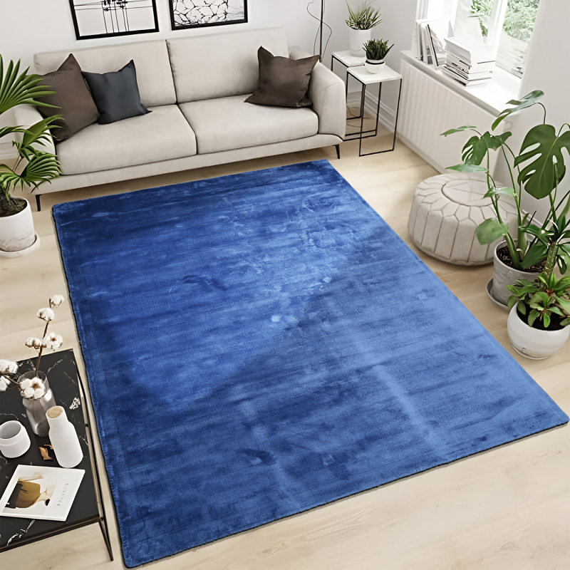 Neall Solid Colour Hand Woven Area Rug, Rectangle 160 x 230cm