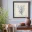 Coral Trio in Indigo III - Cadre photo, reproduction d'art sur toile-890179478-890179476