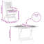 Solid Wood Patio Dining Set Table,