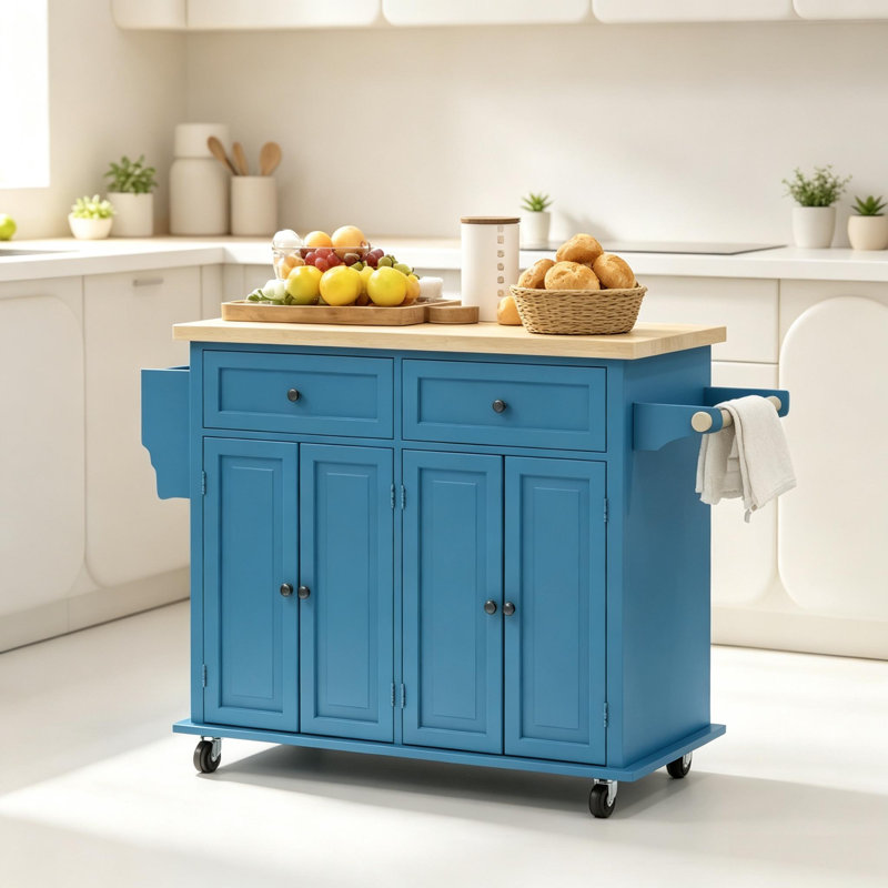 Rangement pour cuisine en bois d'hévéa et en bois d'hévéa 1 pièce