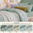 Bedsure Twin/Twin-XL Burgundy Pintuck Bed-in-a-Bag - Sage Green Pinch Pleat Comforter Set with Sheets, Pillowcases & Shams for Dorm Room(Set of 5)-110327225-105523229