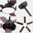 52" Ceiling Fan w/ LED Lights, 3 Color Temprature, Quiet DC Motor 6 Speed w/ Remote Control-782485421-782485419
