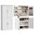 71’’ Tall Kitchen Pantry Cabinet With 6 Hanging Shelves, 2 Sliding Drawers And Adjustable Shelves-2111063596