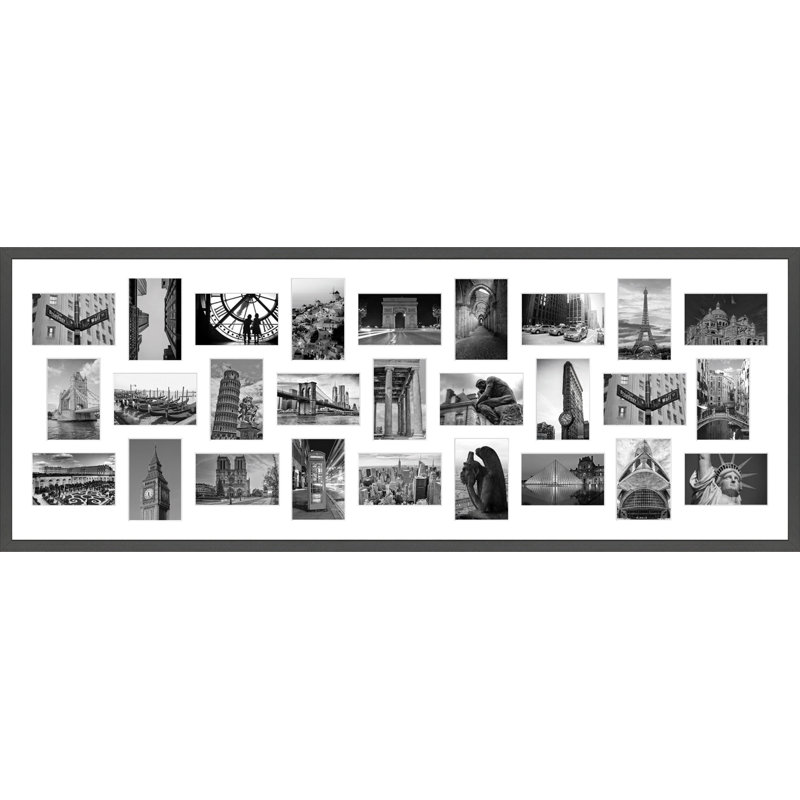 Kuwana Collage Picture Frame, Dark Grey, 37cm W x 94cm H