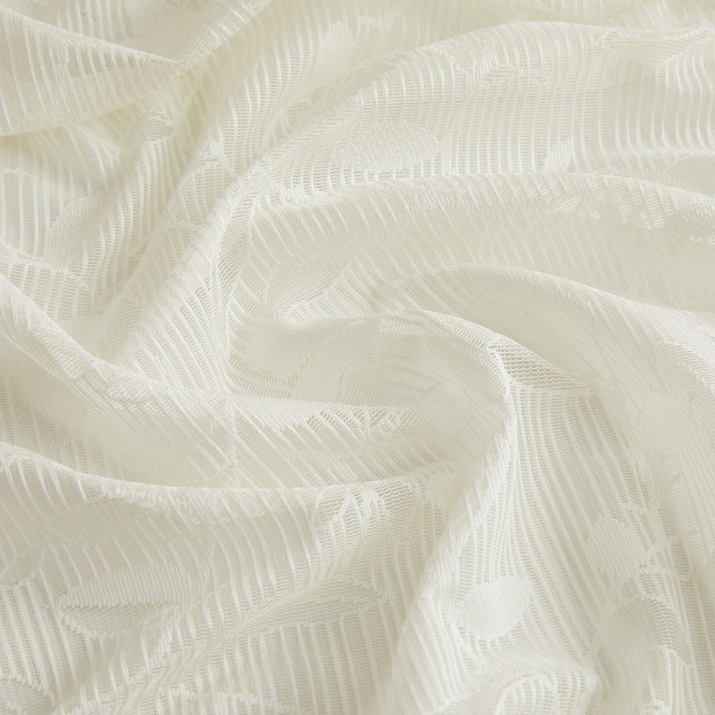 Geake Floral Cafe Tiers 60" Kitchen Curtain, Ivory