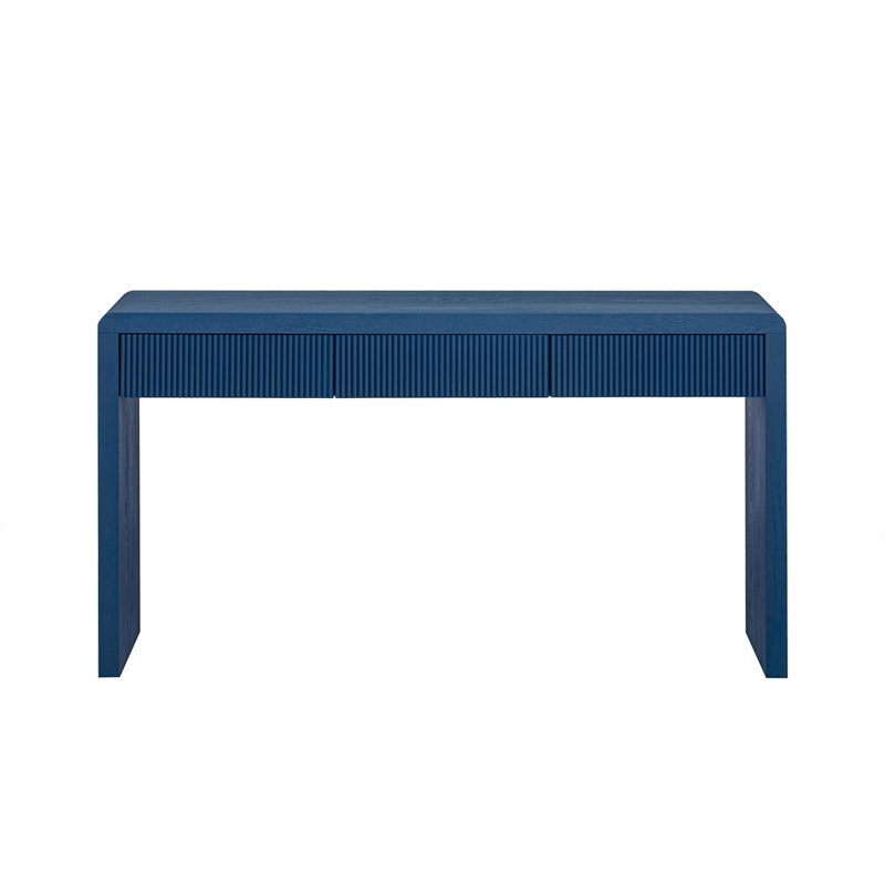 Console rustique avec tiroirs, Marine