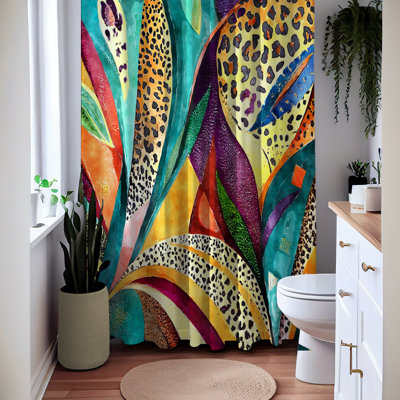 Zarlish Animal Print Shower Curtain