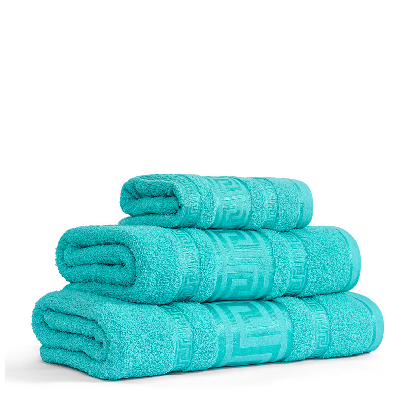 Premium Egyptian 100% Cotton Towels | Soft, Lightweight, Ultra-Absorbent Bathroom Towels for Daily Comfort, Aqua