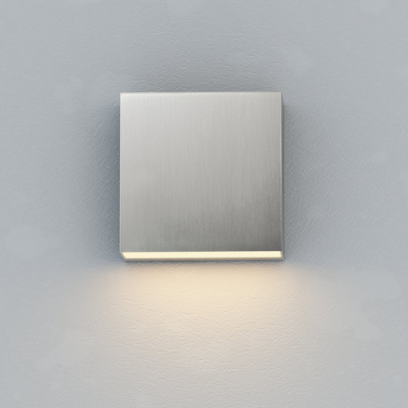 Chancy Aluminum LED Wall Light, Satin Aluminum