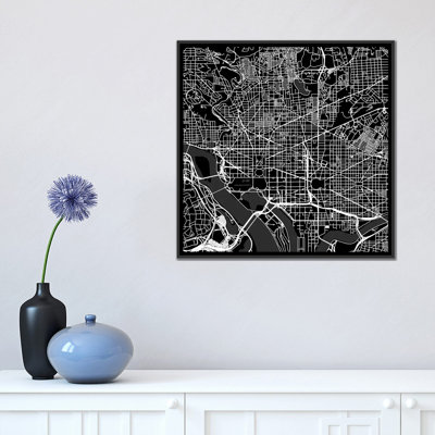 " Washington D.C. Urban Roadway Map (Black) " by Urbanmap