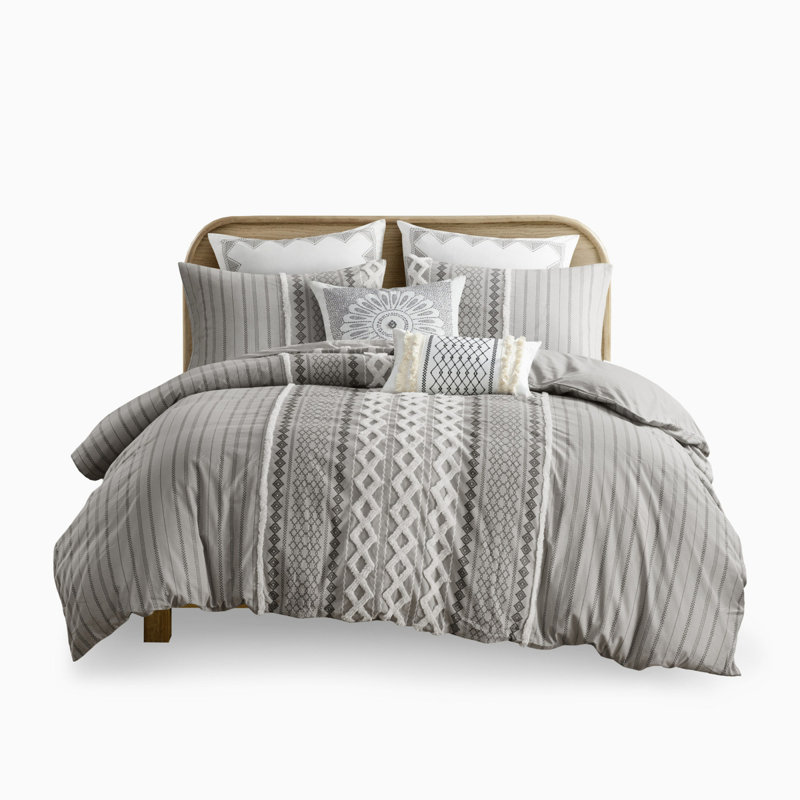 Premium Cotton Bedding Sets, Multicolor Duvet For Mid-century Home