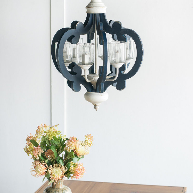 Cheree 6 - Light Novelty Chandelier, Brown/Beige
