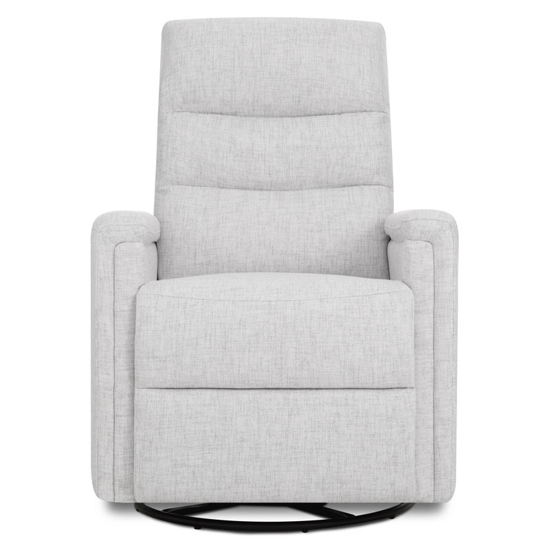 Fauteuil inclinable manuel Peyton, Mélange de polyester gris brouillard