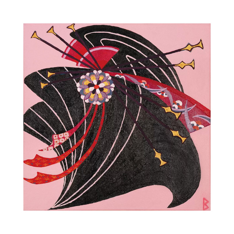 Geisha by Berit Bredahl Nielsen - Wrapped Canvas Gallery-Wrapped Canvas Giclée, 45.72 cm H x 45.72 cm W x 1.91 cm D