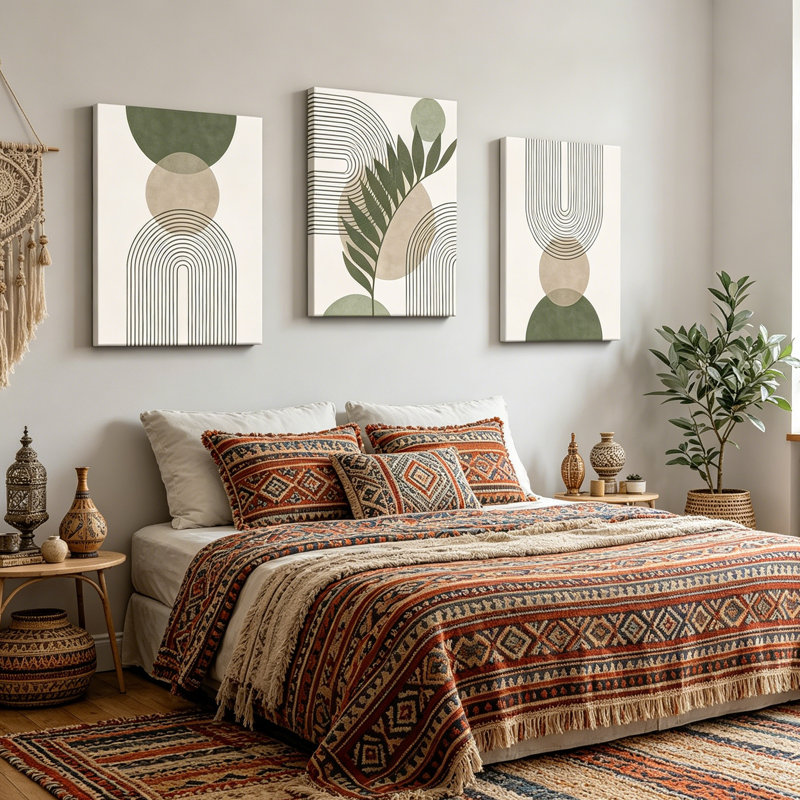 3 Piece Floater Frame Print Set on Canvas