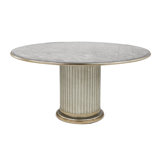 Dorian Round Glass Dining Table