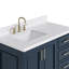 Ensemble de meuble-lavabo simple 42,25 po avec plateau en quartz Abshire-94668813
