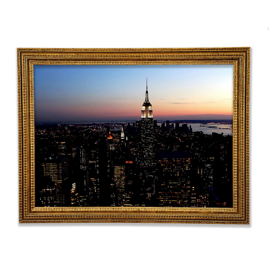 New York City Morning Glow - Einzelne Bilderrahmen Kunstdrucke