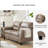 Gwenette 61'' Faux Leather Loveseat-107239672