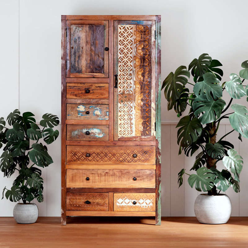 Armoire-penderie Eilidhi, Marron foncé