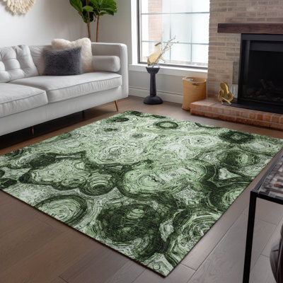 Loreen Washable Abstract Indoor / Outdoor Rug