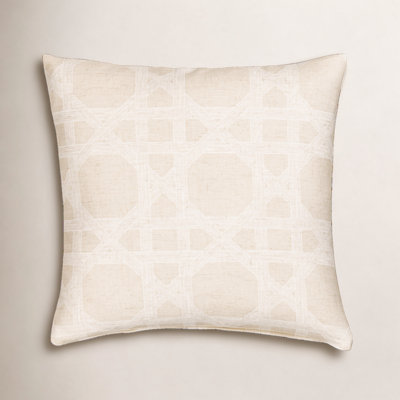 The Basket House Striped Linen Throw Pillow