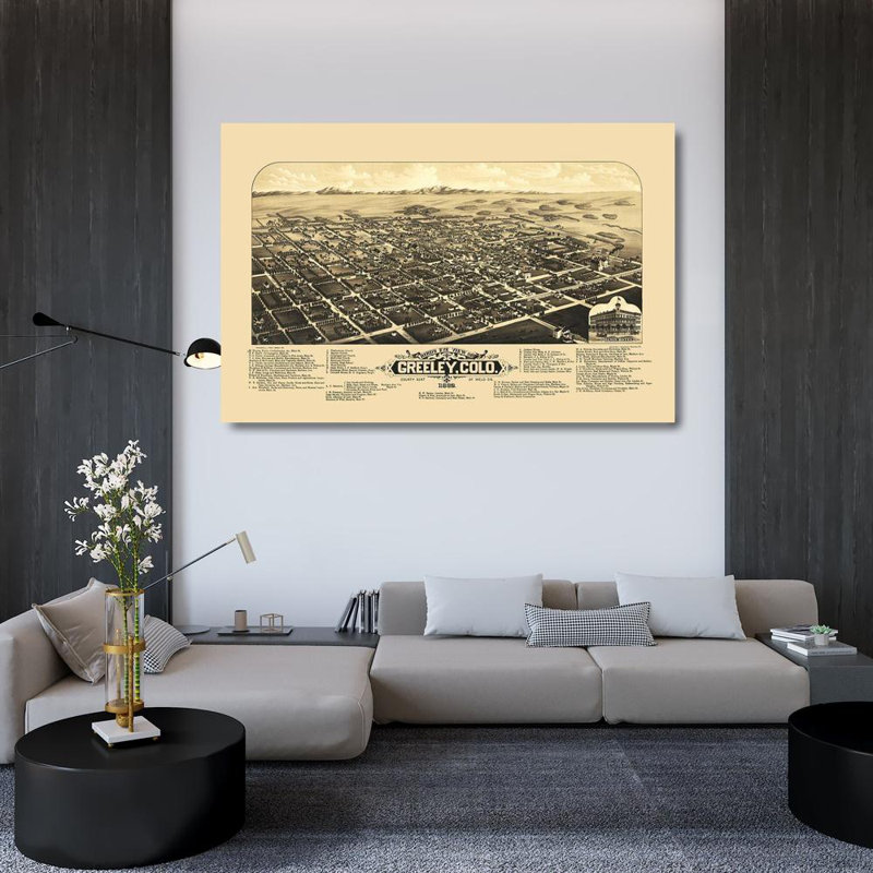 Art sur toile tendue avec Alcott Hill® Stoner Gallery: Greeley CO, Stoner 1882