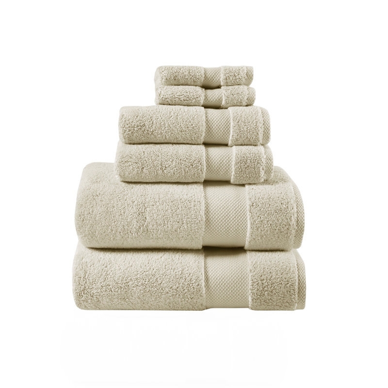 1000Gsm 100% Cotton 6 Piece Towel Set, Natural