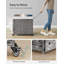 Wood Rolling Laundry Hamper with Handles-1671850565
