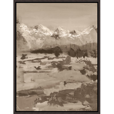 Finishing Touch III by Ryan Brown - Floater Frame Graphic Art on Canvas