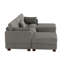 Canapé modulaire en velours côtelé Maelina -107665279-107665275