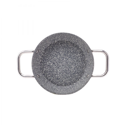 Karaca Vierno Biogranite Shallow Stock Pot, 20cm, Grey
